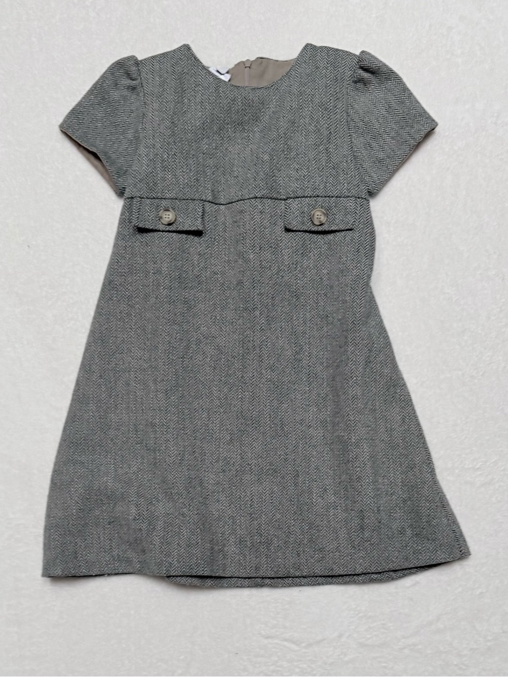 Bella Bliss Green Short-Sleeve A-Line Dress